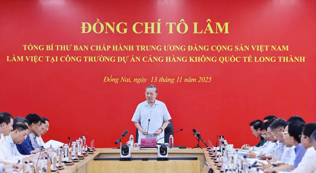 Tổng Bí thư Tô Lâm kiểm tra Dự án Cảng HKQT Long Thành